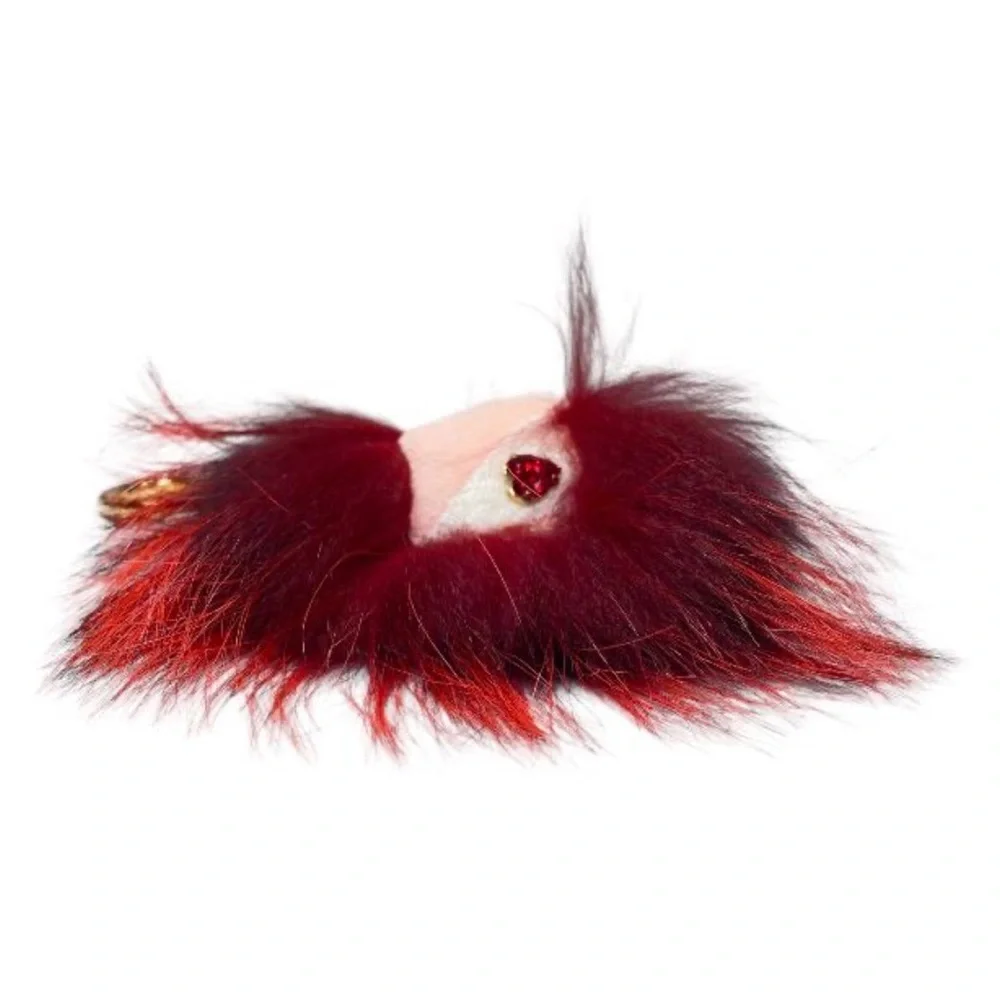 Fendi Monster Bugs Fur Bag Charm  Heart Eyes